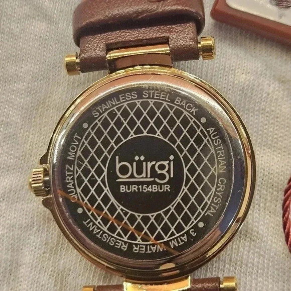 Burgi -Swarovski Crystal Watch NWT - Picture 7 of 9